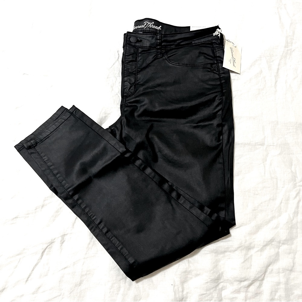 UNIVERSAL THREAD Women’s Black High Rise Skinny Pants, Size-14